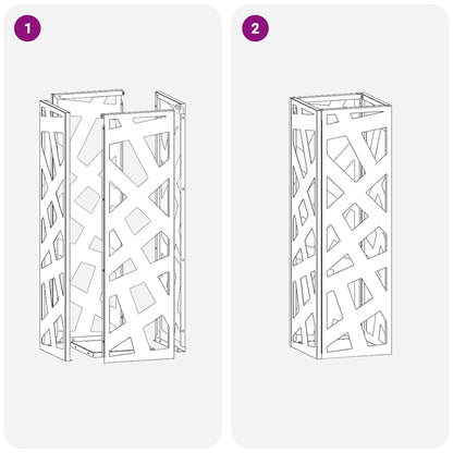 Sonnenschirmhalter Anthrazit 15,5 x 15,5 x 49 cm Metall