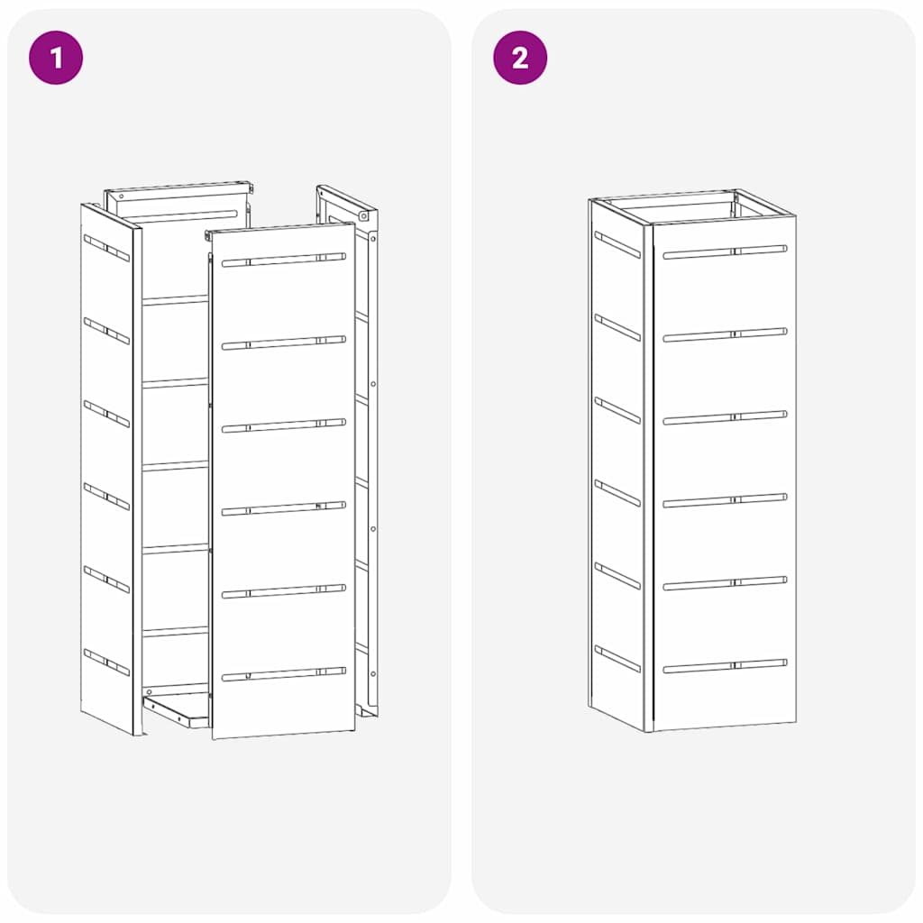Sonnenschirmhalter mit Speicher Oliv 15,5 x 15,5 x 49 cm Metall