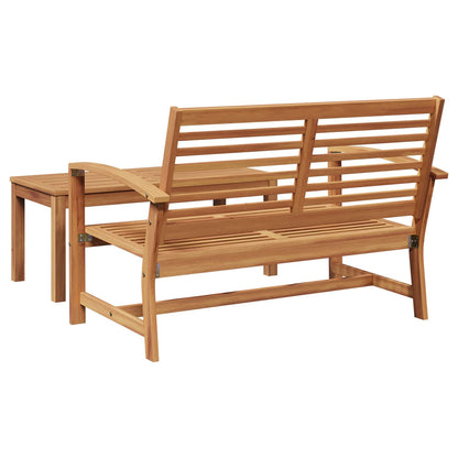 Bank 2 pcs Braun Massivholz Teak
