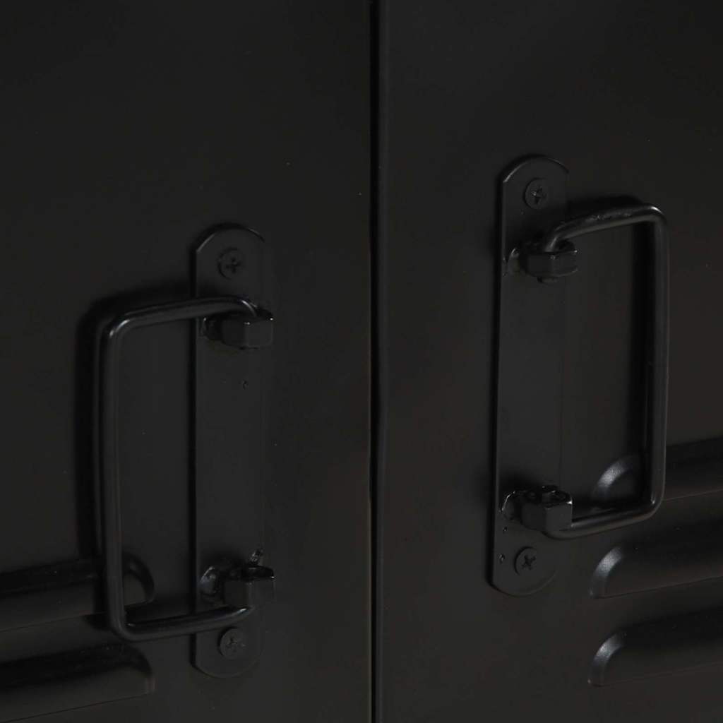 Badezimmermöbel-Set 3 pcs Braun und Schwarz Massivholz Mango