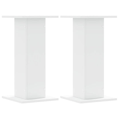 Pflanzenständer 2 Stk. Weiß 30x30x60 cm Holzwerkstoff