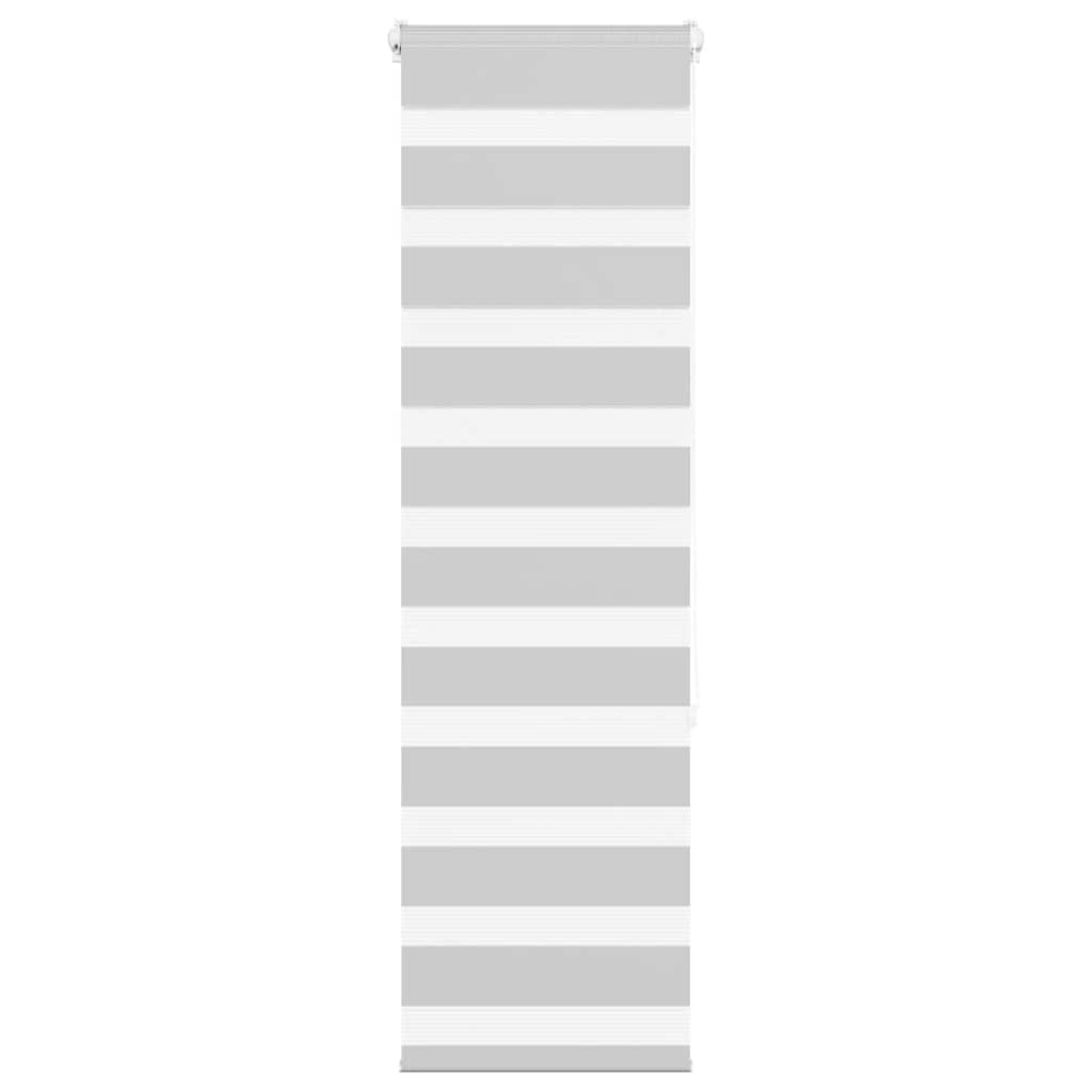 Doppelrollo Hellgrau 40x150 cm Stoffbreite 35,9 cm Polyester