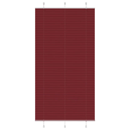 Plissee Bordeauxrot 110x200 cm Stoffbreite 109,4 cm Polyester