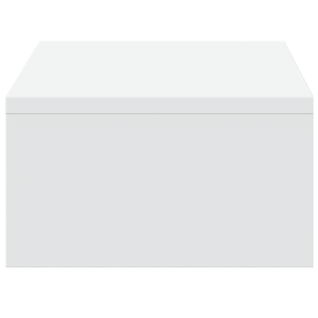 Monitorständer mit Schubladen Weiß 50x27x15 cm Holzwerkstoff