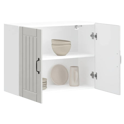 Küchen-Hängeschrank Lucca Hochglanz-Weiß Holzwerkstoff