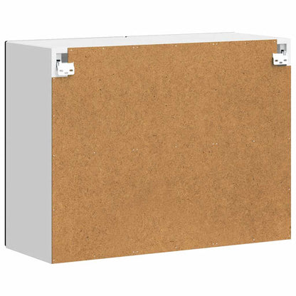 Küchen-Hängeschrank mit Glastür Porto Schwarz