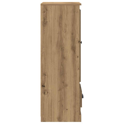 Highboard Artisan-Eiche 36x35,5x103,5 cm Holzwerkstoff