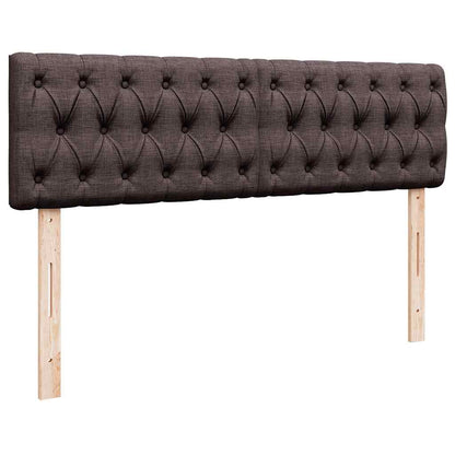 Ottoman-Bett mit Matratze Dunkelbraun 140x190 cm Stoff