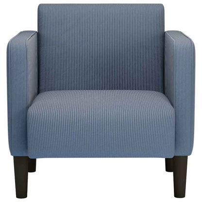 Sessel mit Armlehnen Blau 54 cm Cordstoff