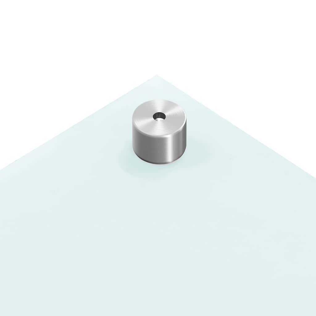 Küchenrückwände 2 Stk. Weiß 70x50 cm Hartglas