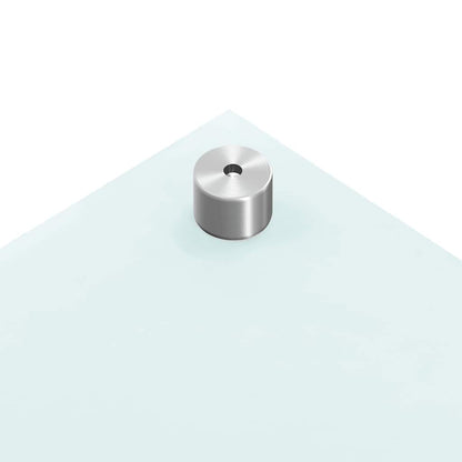 Küchenrückwände 2 Stk. Weiß 70x50 cm Hartglas