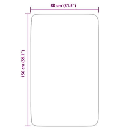 Teppich Shaggy Hochflor NAVARRA Marineblau 80x150 cm Polyester