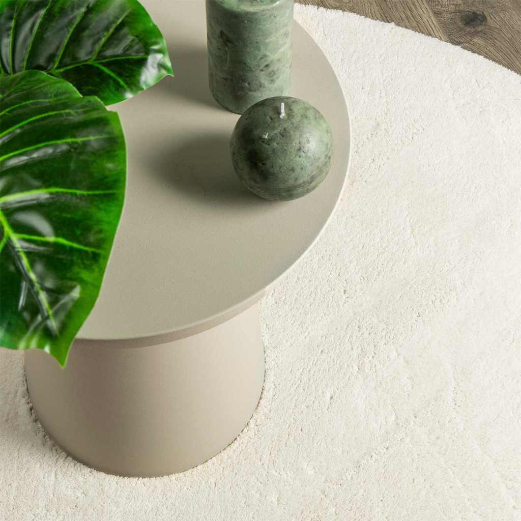 Bereichsteppiche HUARTE Creme 120 x 170 cm Polyester