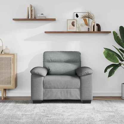 Sessel Hellgrau 100x81x84 cm Stoff