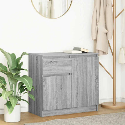 Sideboard mit Schublade Grau Sonoma 71x35x65 cm Holzwerkstoff