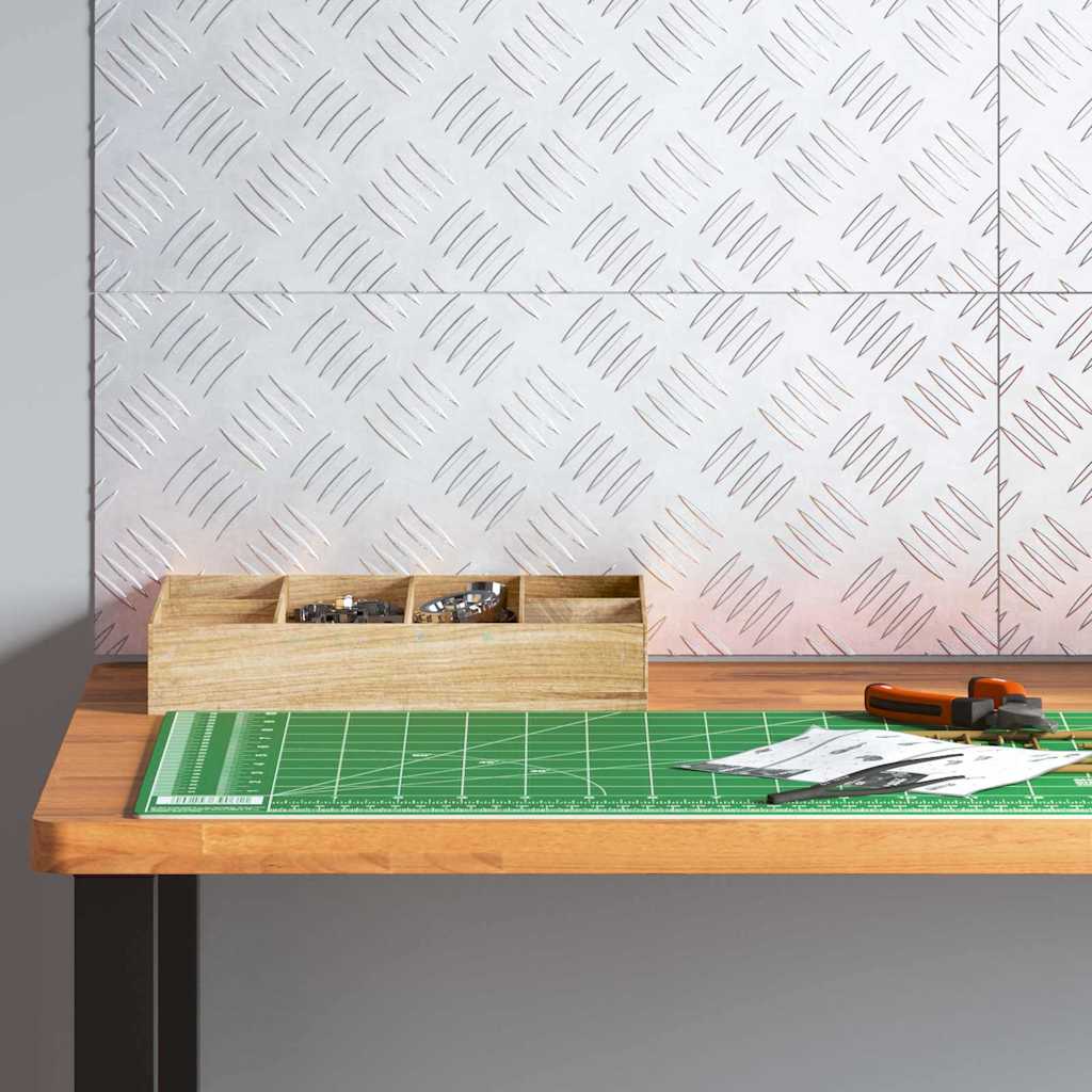 Treppe Tritt Rechtwinklig 4 pcs Silber 50 x 20 cm Aluminium