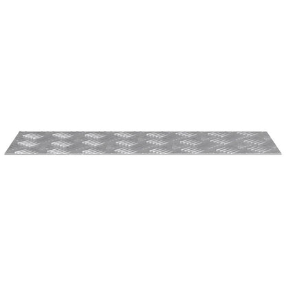 Treppe Tritt Rechtwinklig 2 pcs Silber 60 x 20 cm Aluminium