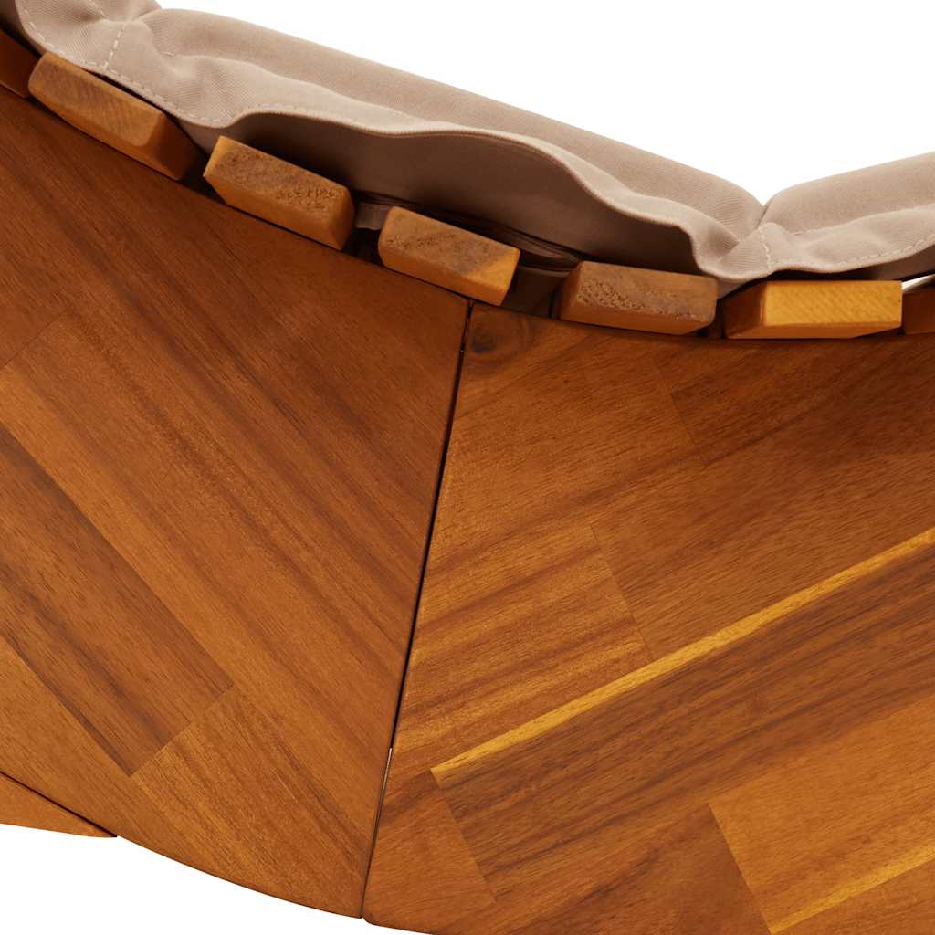 Schaukelliege mit Auflage Massivholz Akazie