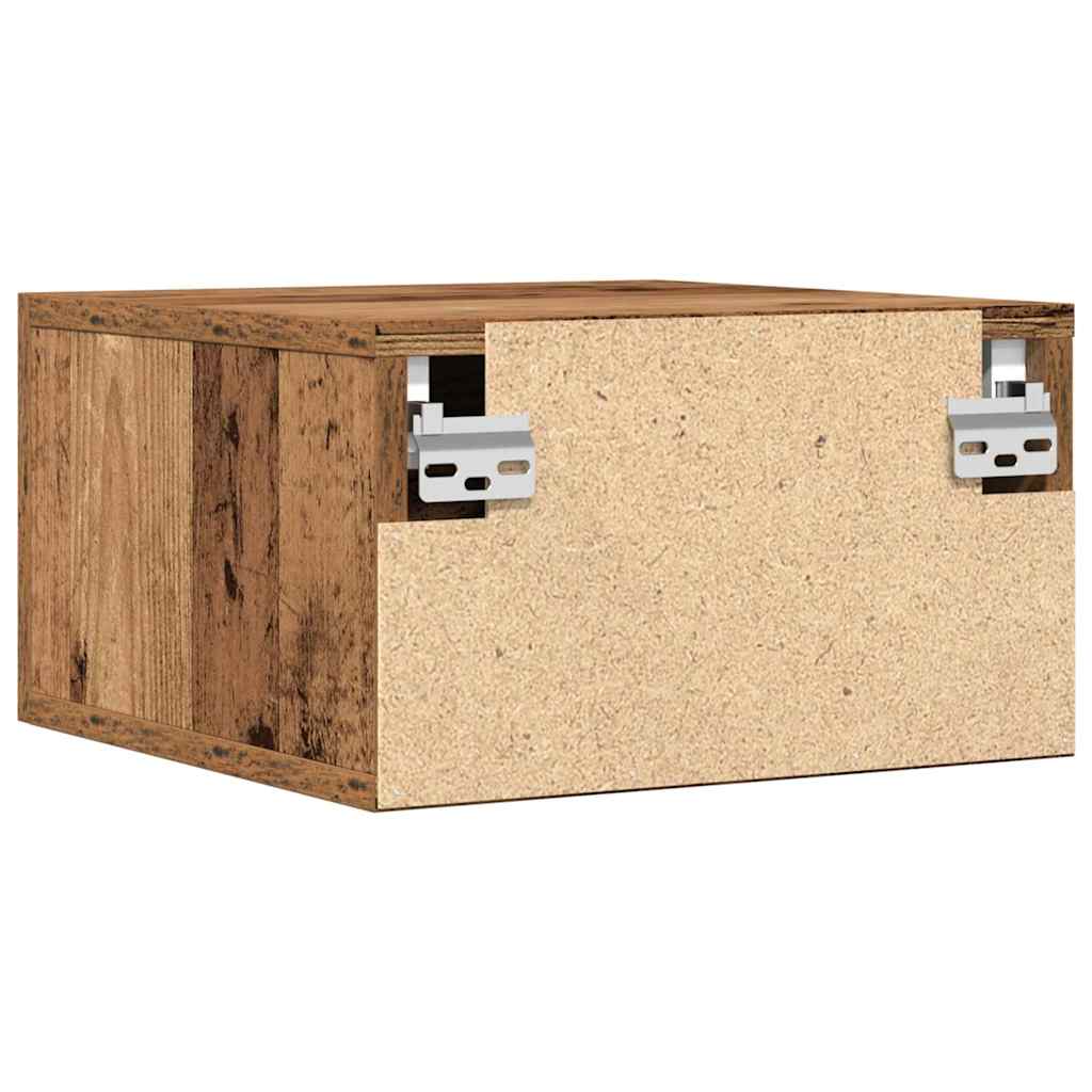 Nachttisch 2 pcs Altholz 35 x 35 x 20 cm Holzwerkstoff