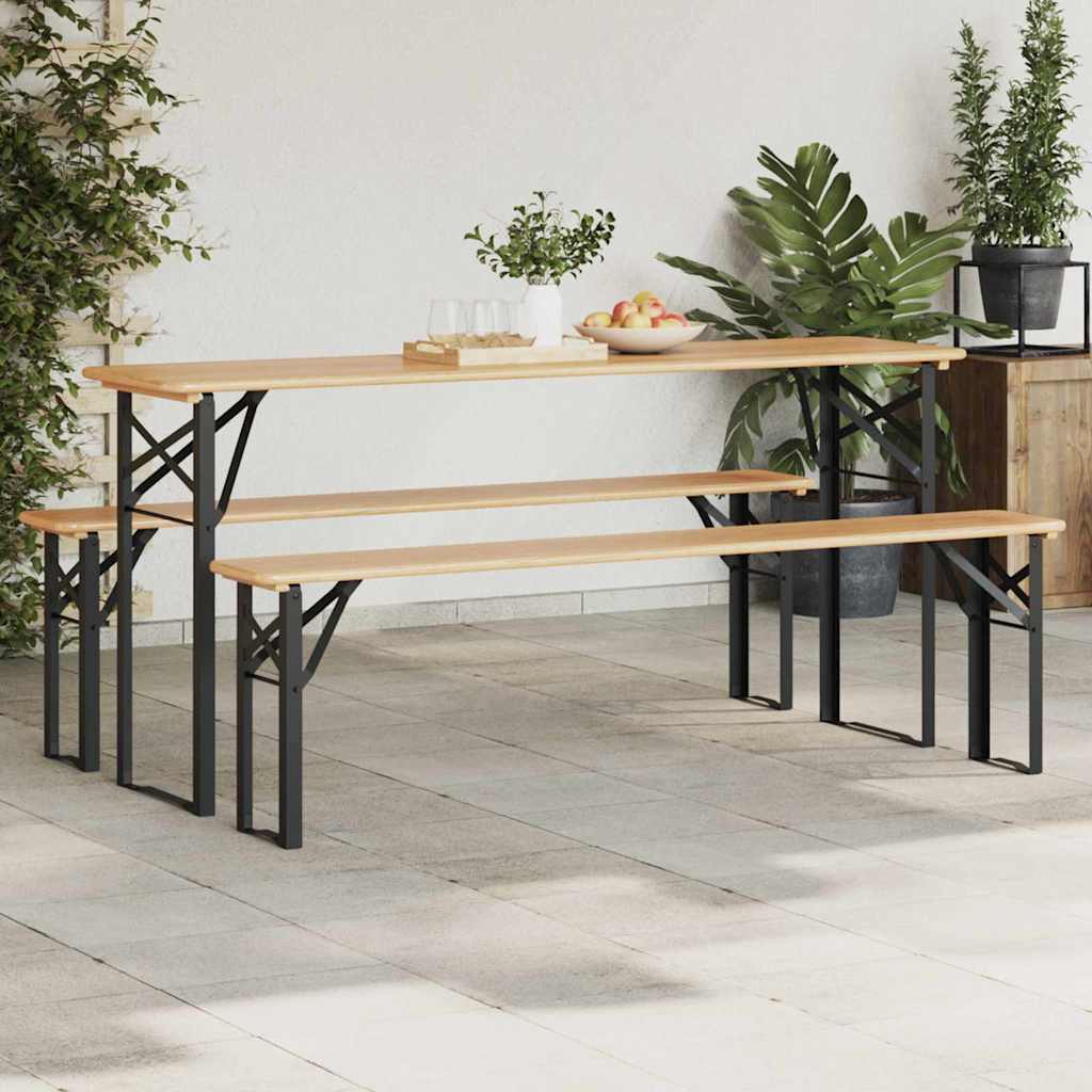 Bier Tischbein 2 pcs Schwarz 39 x 3 x 75 cm