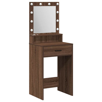 Schminktisch Braun Eichen-Optik 50 x 41 x 135 cm Holzwerkstoff