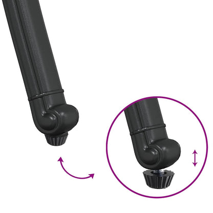 Gartenstuhl 2 pcs Schwarz 55 x 56,5 x 91cm Aluminium