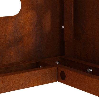 Klimaanlagenabdeckung Rostig 90 x 40 x 60 cm Wetterfeststahl