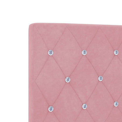 Kopfteil Rosa 200 cm Samt