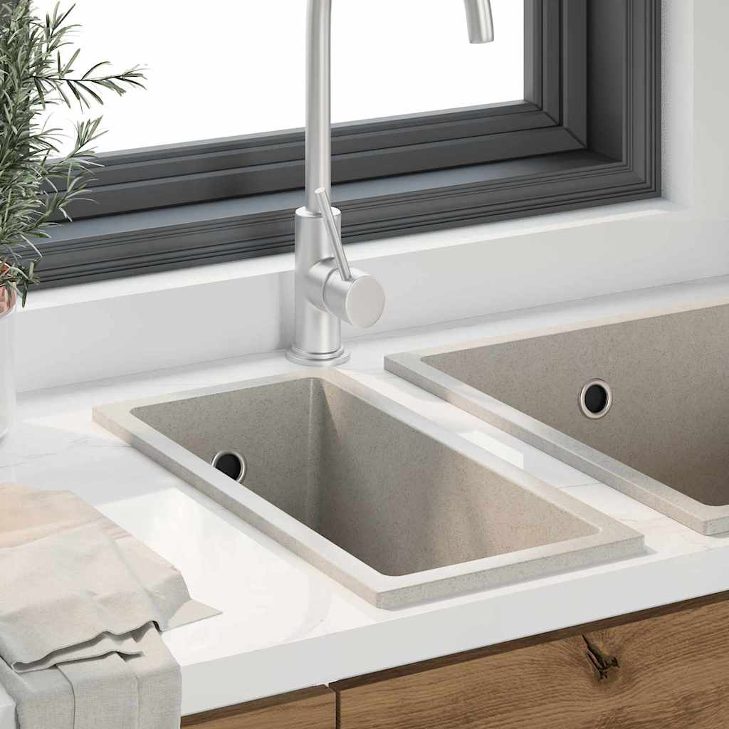 Küchenspüle Beige 21 x 44 x 14 cm Granit