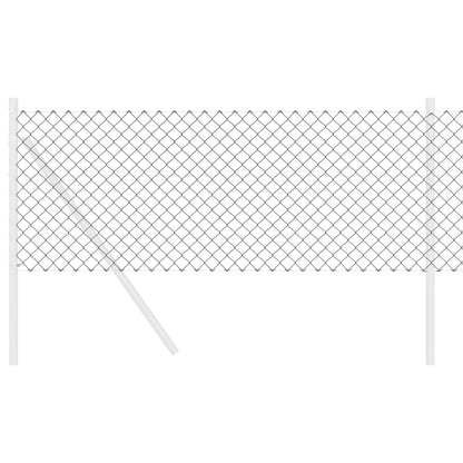 Kettenzaun Grau 25 x 0,4 m Stahl