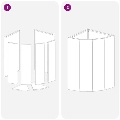 Eckpflanzer Schwarz 30 x 30 x 50 cm Stahl