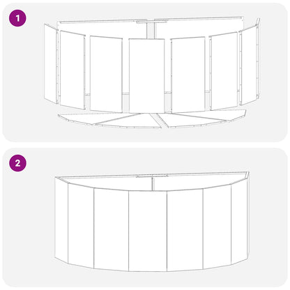 Pflanzkübel Weiß 120 x 60 x 50 cm Stahl