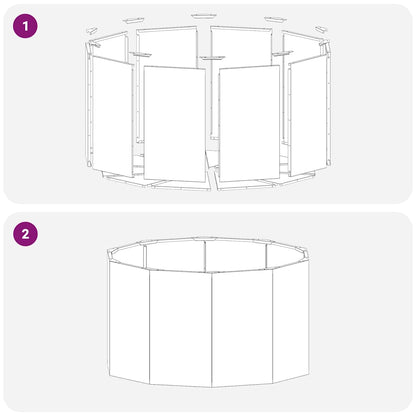 Pflanzkübel Olive Grün 90 x 90 x 50 cm Stahl