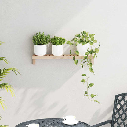 Wandhängeregal Natur 62 x 10 x 12,5 cm Massivholz aus Walnuss