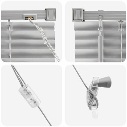 Balkenjalousien Silber 130 x 55 cm Aluminium