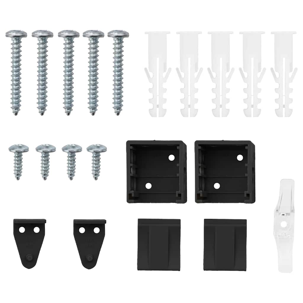 Balkenjalousien Schwarz 130 x 50 cm Aluminium