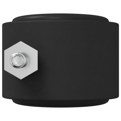 Rollen 12 pcs Schwarz 40,1 x 37,8 mm PP und Eisen