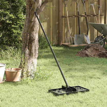 Gartenrechen Schwarz 45 x 25 x 200 cm Pulverbeschichteter Stahl