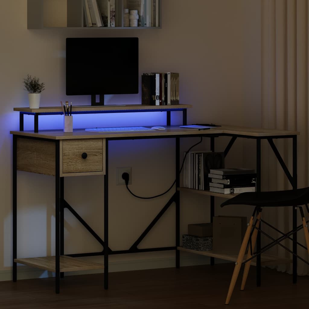 Schreibtisch Sonoma-Eiche 120 x 79 x 86,5 cm Holzwerkstoff