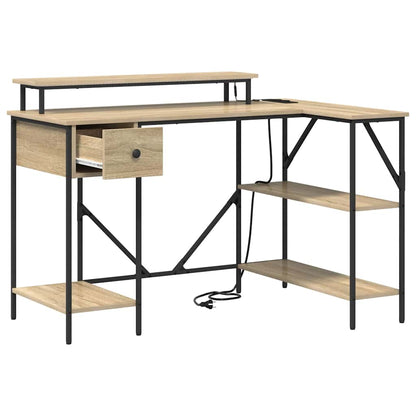 Schreibtisch Sonoma-Eiche 120 x 79 x 86,5 cm Holzwerkstoff