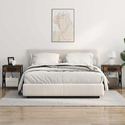 Nachttisch 2 pcs Geräucherte Eiche 41 x 31 x 51 cm