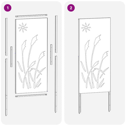 Garten Sichtschutz-Leinwand Weiß 50 x 140 cm