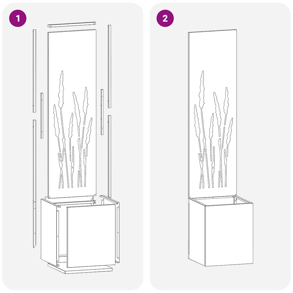Garten Sichtschutz-Leinwand Anthrazit 32 x 140 cm