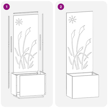 Garten Sichtschutz-Leinwand Olivgrün 50 x 140 cm