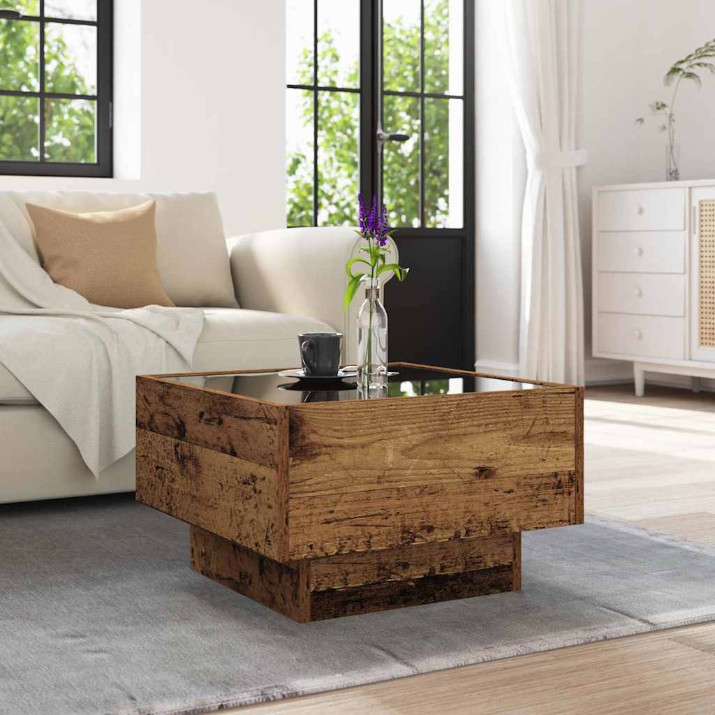 Couchtisch Altholz 50 x 50 x 30 cm Holzwerkstoff