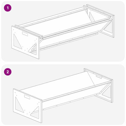 Futtertröge für Nutztiere Schwarz 108 x 50 x 28 cm