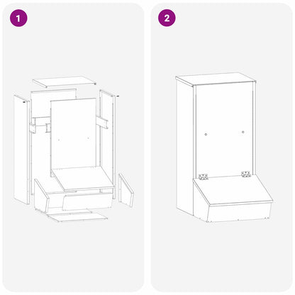 Schweinfutterspender Olive Grün 55 x 38 x 76 cm