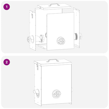 Hühnerfütterer Olive Grün 32,5 x 20,5 x 43 cm