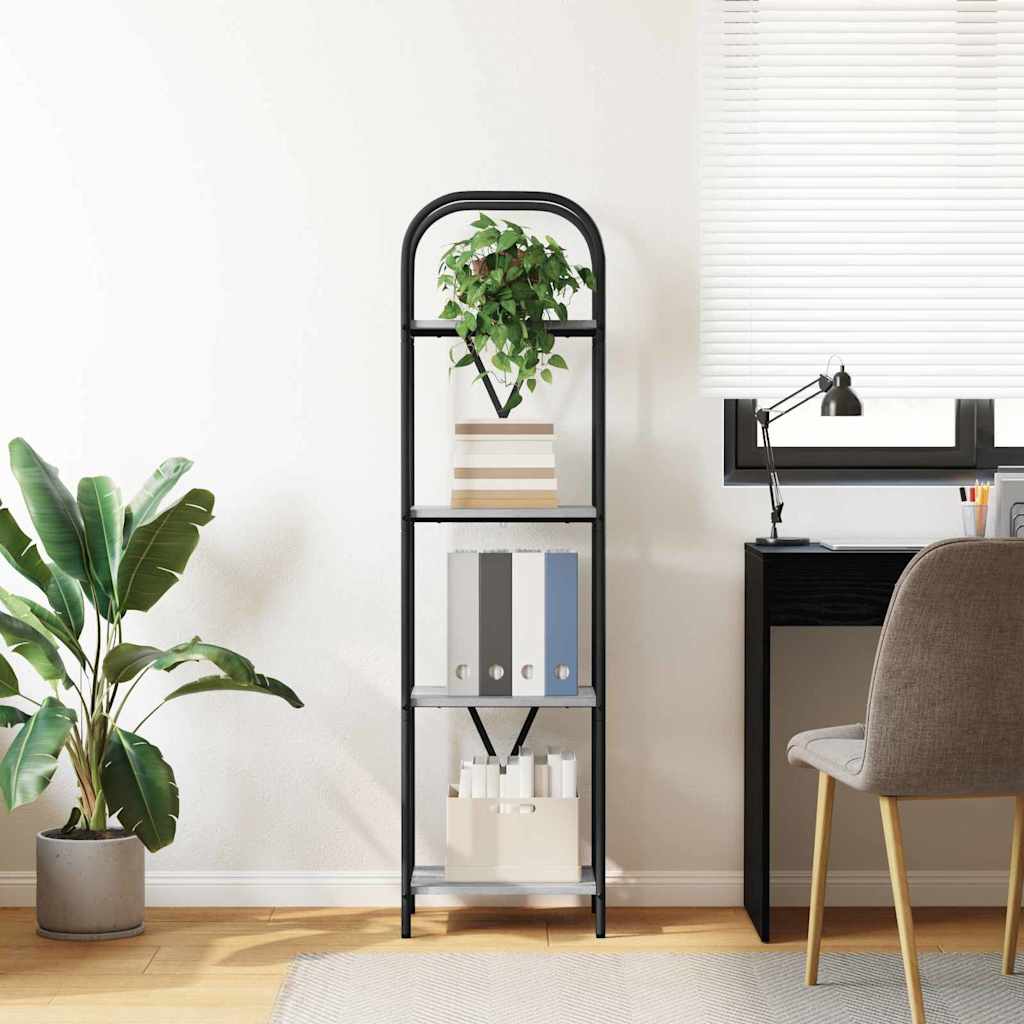 Bücherregal Graues Sonoma 40 x 30 x 146 cm Holzwerkstoff