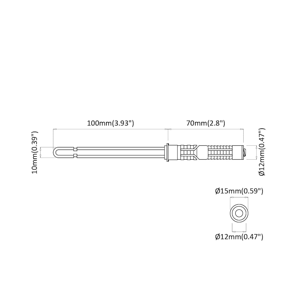 Schwebende Regalträger 12 pcs Beige Ø10 x 170 mm Stahl